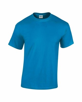 T-shirt Classique Manches Courtes Gildan Heavy Cotton - Taille Jusqu'au 5XL - Modèle 5000 - Neuf
