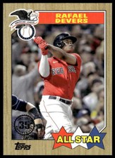 2022 Topps #87AS-45 Rafael Devers 1987 Topps Baseball 35th All-Stars Red Sox