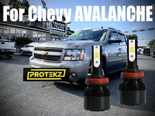 Led Avalanche 2007-2013 Headlight Kit H11 6000k White Cree Bulbs Low Beam