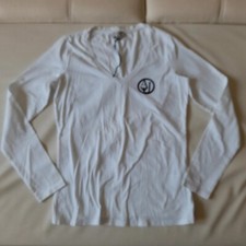 🎀 Top maglietta T-shirt in cotone a maniche lunghe Armani Jeans taglia 42 M