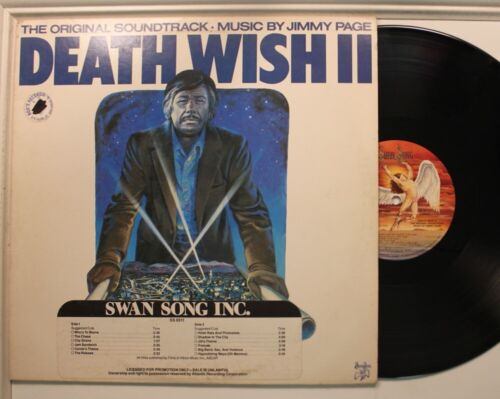 Jimmy Page Promo Lp Death Wish Ii 2 Soundtrack On Swan Song - Nm / Vg (Gold Pr - Afbeelding 1 van 1