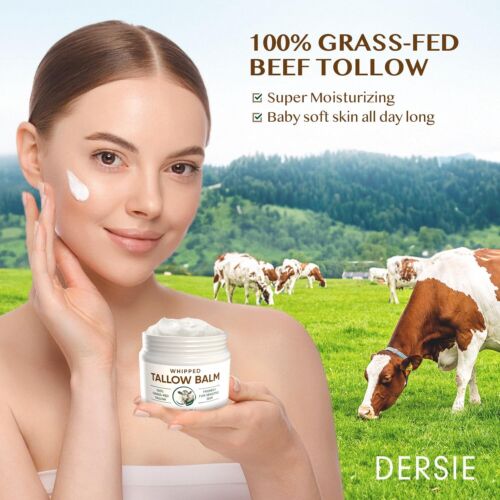 Beef Tallow Balm for Skin Organic: 100% Grass-Fed Whipped Tallow Balm for Deep - Picture 2 of 4