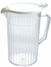 Plastic Water Jug Clear with White Lid Polycarbonate Juice Jug 1.5pt / 0.9L