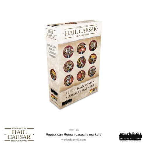 Republican Roman Casualty Markers: Warlord Games Hail Caesar Epic Battles - Picture 1 of 2