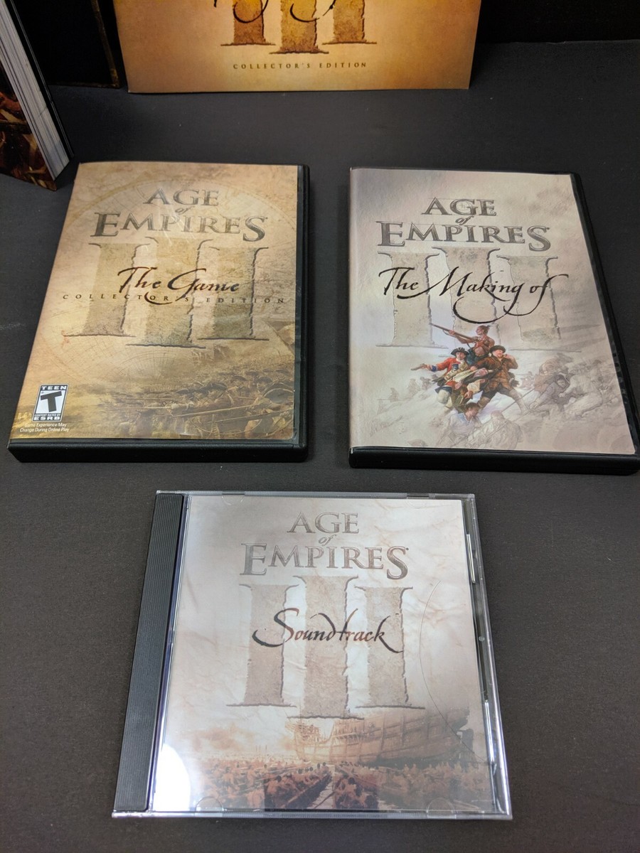 Age of Empires III 3 Collector's Edition Complete Set - RARE