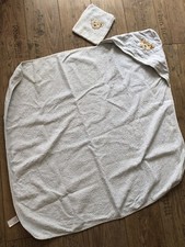 Steiff Ręcznik kąpielowy z kapturem Ręcznik kąpielowy Miś 1x1 m Ręcznik Ręcznik na kaptur Myjki