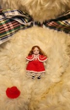 Dollhouse Tiny Toy Doll OOAK Miniature Hand Sculpted Handmade Dolly