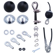 Gym Cable Machine Wire Rope Ball Stopper Interface Port Joint Replacement Parts