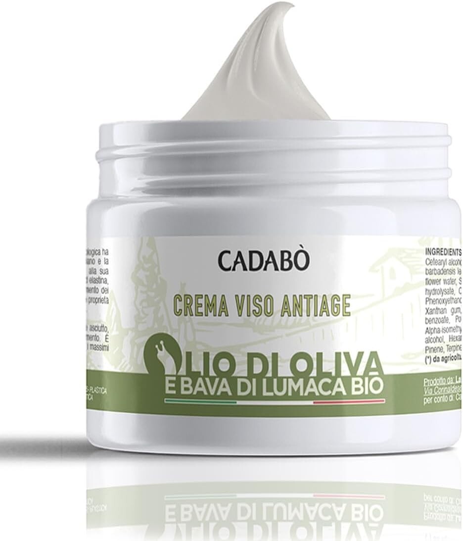 CADABO' Crema Viso Uomo Antirughe e Antimacchia - Bava di Lumaca
