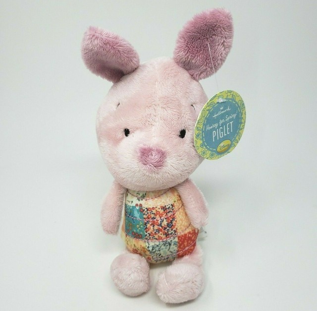 9" DISNEY HALLMARK HOORAY FOR SPRING PIGLET STUFFED ANIMAL PLUSH TOY