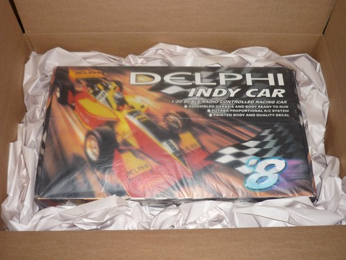 Vintage Delphi Indy Futaba Formula 1 RC 1:20 Scale Remote Control Car Open Box - Picture 15 of 15