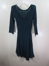 American Eagle Outfitters Dress Size M Blue Pull Over Long Sleeve Round Neck
