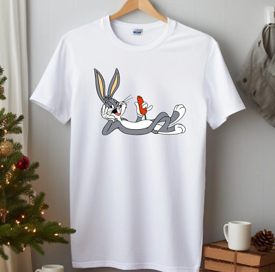 Bugs Bunny Shirt White Short Sleeve Unisex S-5XL