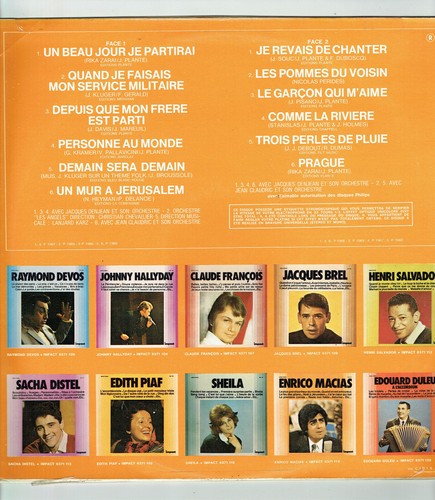 33 tours Rika ZARAI Disque LP 12" UN BEAU JOUR JE PARTIRAI Vol. 1 IMPACT 6886110 - Picture 4 of 5