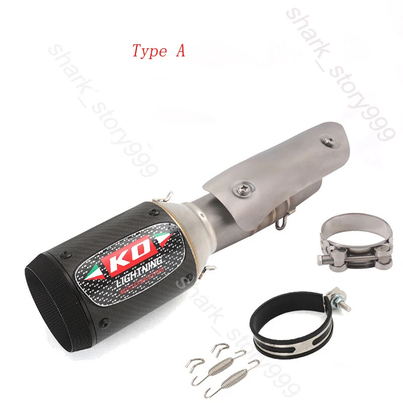 Silenciadores de carbono de tubo medio sistema de escape deslizables para Suzuki GSXR1000 2012-2023 Foto 3 de 4