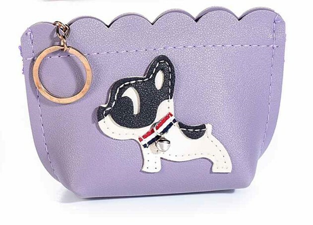 PORTACHIAVI ASTUCCIO PORTAMONETE BORSELLINO SIMILPELLE CUCCIOLO