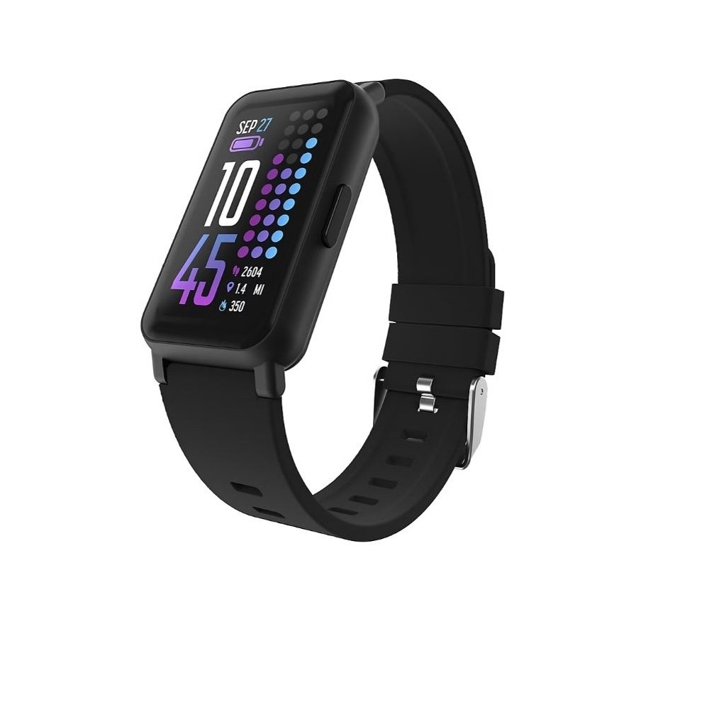 iTouch Active Unisex Black Smartwatch Fitness Tracker TC4S01-G02