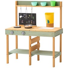 High-Quality Fir Wood Mud Kitchen for Boys and Girls Ages 2 to 5