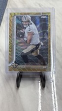 2025 Topps Chrome Football NFL Taysom Hill Gold Wave Refractor /50 Saints
