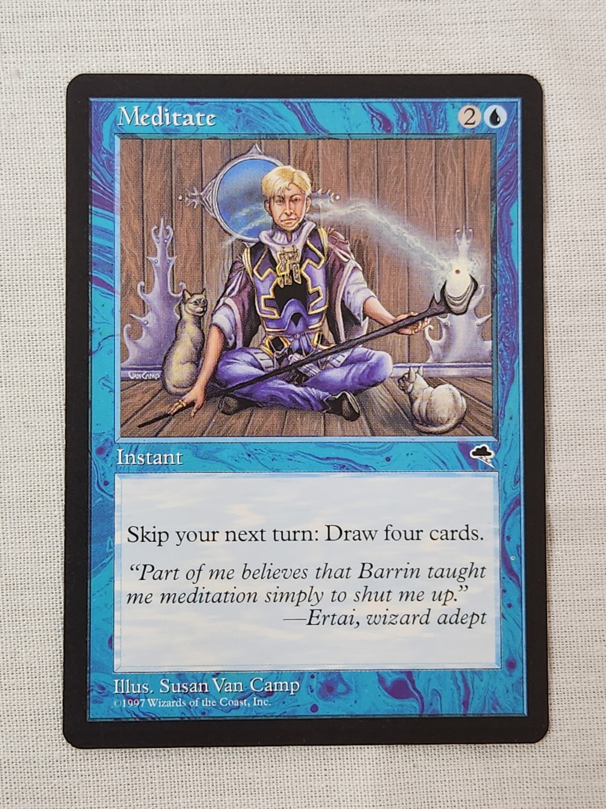 NM Meditate Tempest Mtg Magic the Gathering