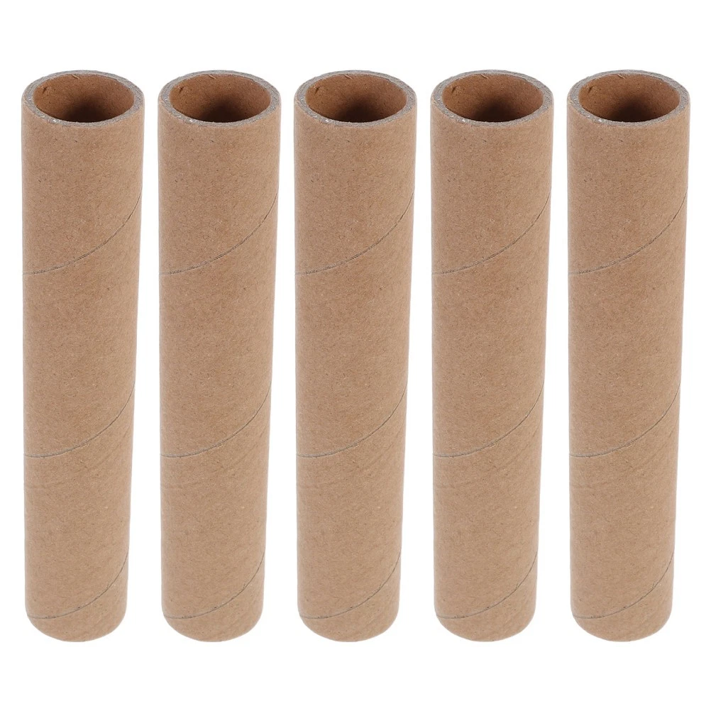 5Pcs Reusable Kraft Paperboard Tubes for DIY Lightweight Poster Storage Tube
