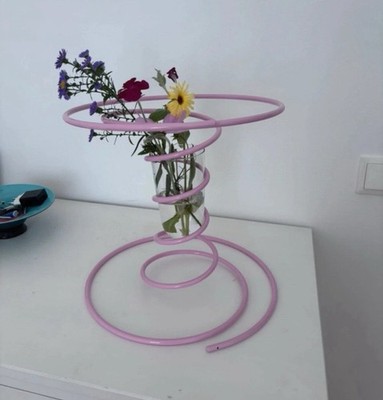 IKEA X Gustaf Westman Vinterfint Pink Spiral Vase , New FAST SHIP