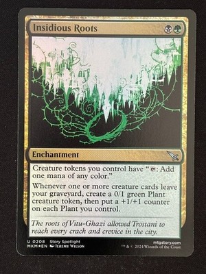 1x MTG Insidious Roots (Foil) - Murders at Karlov Manor (MKM) #208 - Magic