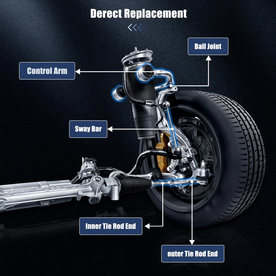 4x Suspensión de rótulas inferiores delanteras traseras para Toyota MR2 1987 1988-1994 1995 Foto 3 de 4