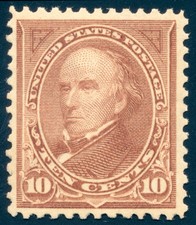 US 282C 10c First Bureau 1898 Daniel Webster type I F-VF unused OG LH