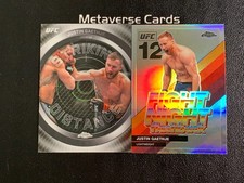2026 Topps Chrome UFC Fight Night Flashback Justin Gaethje Lot*2
