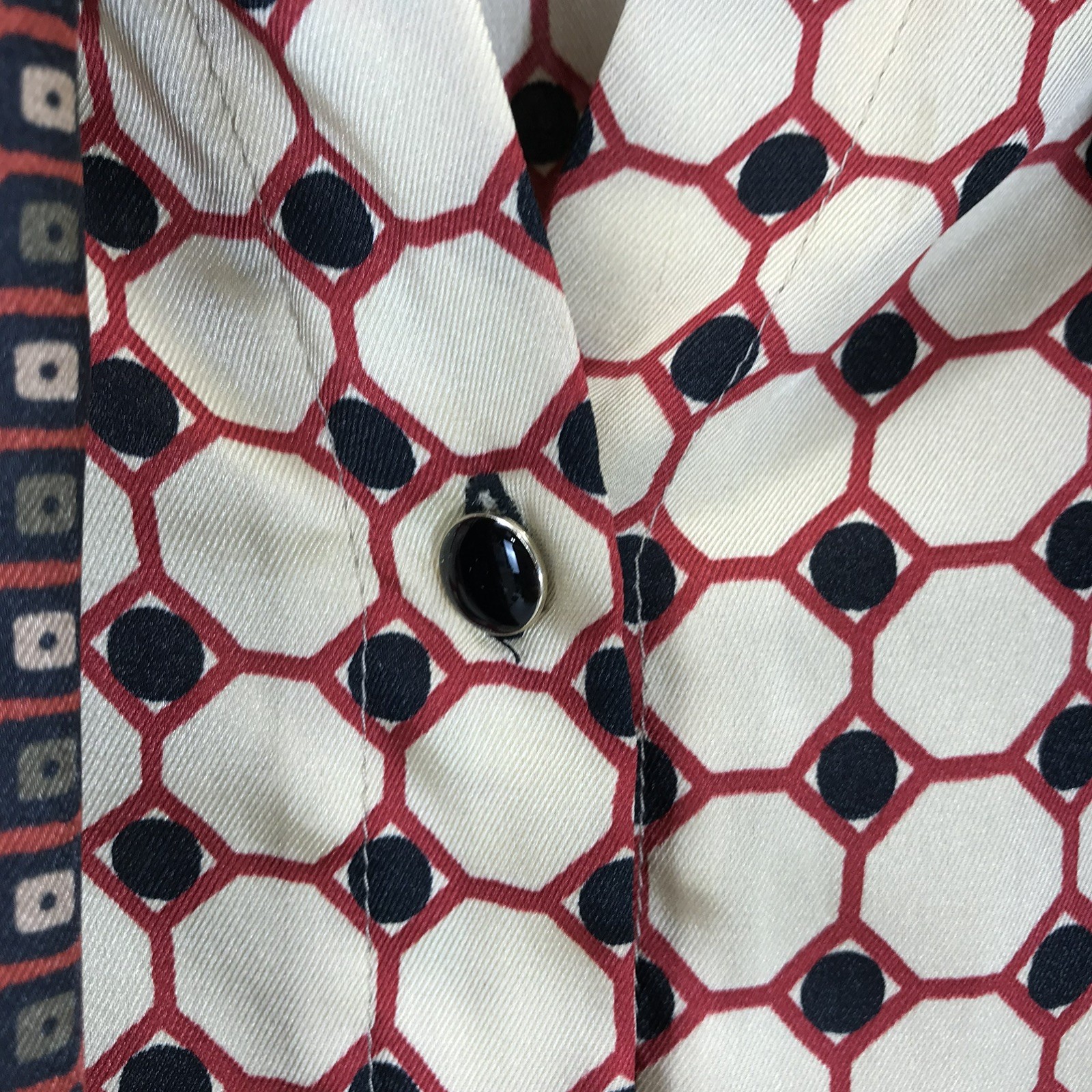 Zara Basic Button Statement Blouse Necktie Scarf … - image 9