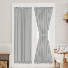 Turquoize Elegant Linen French 52"W x 72"L Pack of 2 , Dove Gray