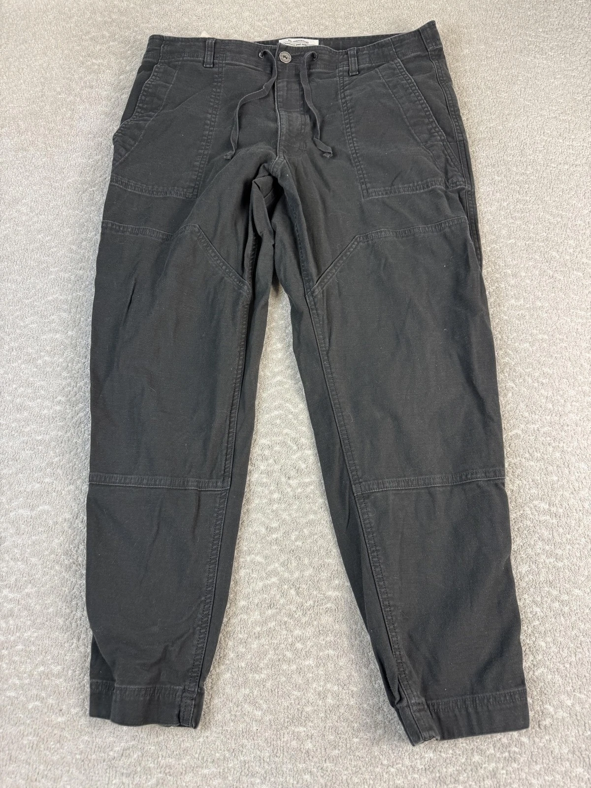 REI Cooperative Pants Mens 36x29 Black Stretch Jogger Cuffed Outdoor Casual