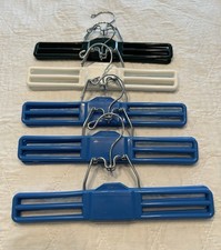 Tamor Vintage Skirt and Pant Clamp Hangers, Set of 5, Multi-Color