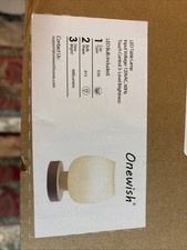 Onewish Touch Table Lamp Set of 2 USB Charging, 3-Way Dimmable LED