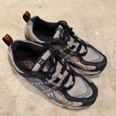 Vintage ASICS Running Shoes Gel Mens Size 8 Gray Black TN3A3 | eBay