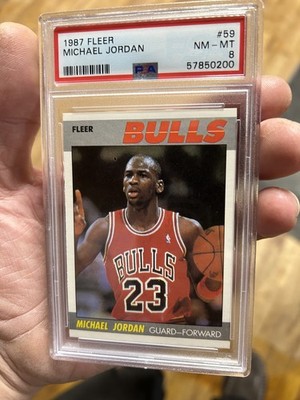 PSA 8 🔥 1987 FLEER #59 MICHAEL JORDAN! Well centered | eBay