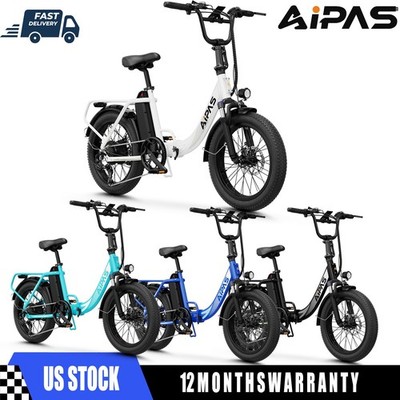 Aipas 1000W Peak Folding Electric Bike for Adult Electric Bicycle 62Mlies 28mph