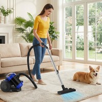 6000W Lightweight Bagless Cylinder Vac 1.5L 45Kpa Cylinder Vacuum Cleaner Hoover