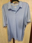 Golf Adidas Men's Blue Shirt Collar Short Sleeves Slits Logo Sz 2XL — photo 1