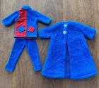 Vintage Wendy/Barbie Clothing, Velvet Harlequin Pant Set & Faux Fur Coat, 1964