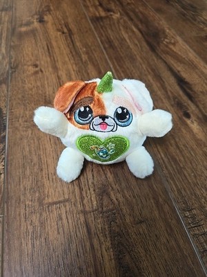 Zuru * Rainbocorns * Puppycorn * 4'' Plush ~ Green Heart Bulldog Plush