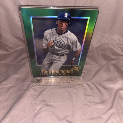 1997 EX 2000 Alex Rodriguez Oversided Promotional Card & Stand Rare 1618/3000