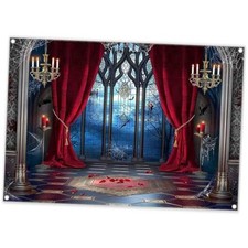 7x5ft Halloween Vampire Medieval Castle Photography Backdrop