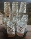 12 pc Vtg Anchor Hocking 5 3/8”Wexford Water/Ice Tea Glasses/ Tumblers 10 oz