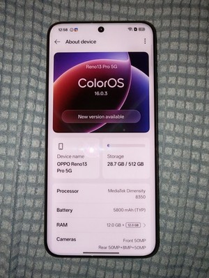 Oppo Reno13 Pro 5G (Global Version) 512GB Storage 12GB RAM - Gray