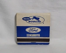Vintage Melroe Bobcat Ford Kubota Tractors Matchbook Gardena CA Advertising Full