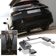 FOX Sportauspuffanlage ab Kat Duplex je 1x160x90mm oval für Hyundai i40 CW 1.7lD