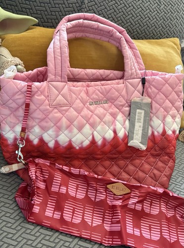 Mz Wallace Small Metro Tote Deluxe In Rose Tie Dye NWT
