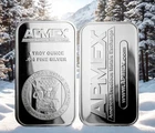 1 oz Silvery Bar - APMEX Suitable For Collecting & Art